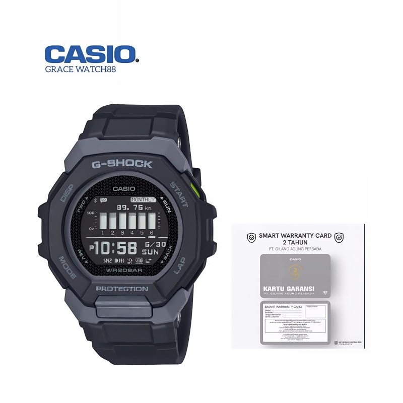 Jam tangan pria casio gshock GBD-300-1DR / g shock terbaru gbd-300-1dr / gshock original gbd-300-1 /
