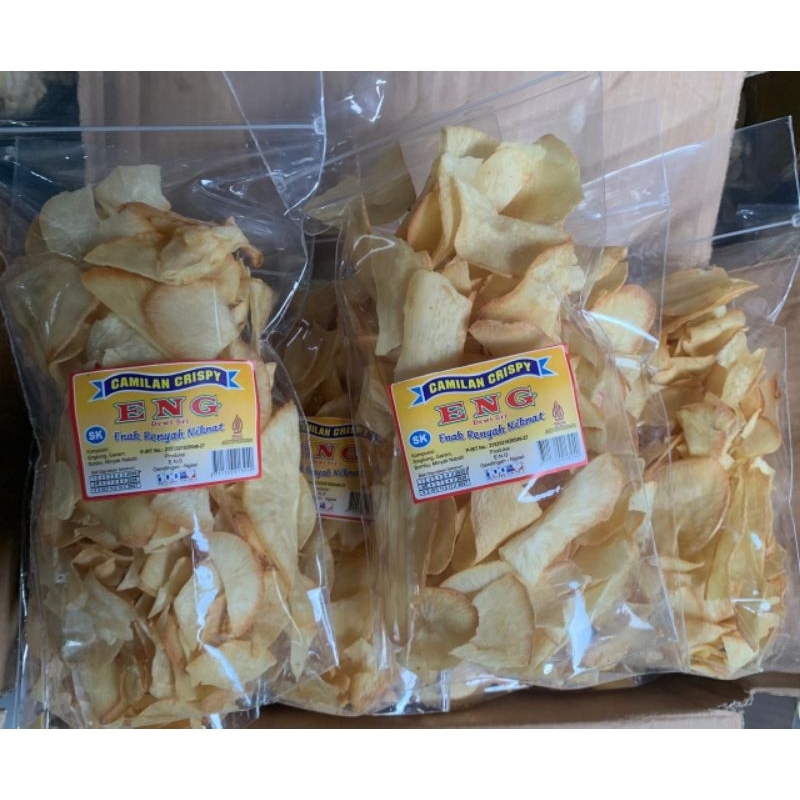 

Keripik singkong renyah 200 gram gurih asin