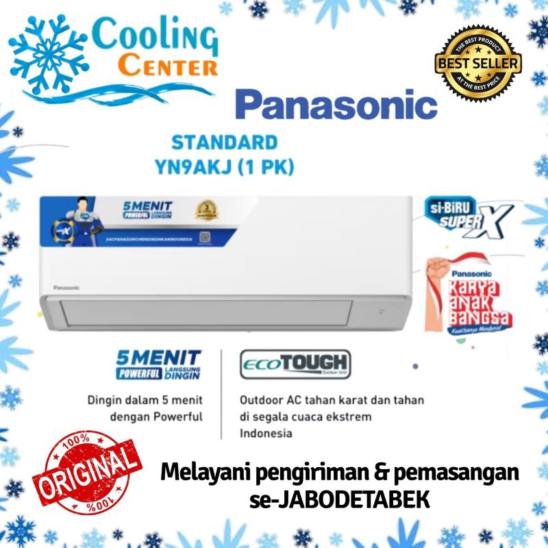 AC PANASONIC 1 PK CS/CU - YN 9 AKJ + PASANG INSTALASI 1 PK