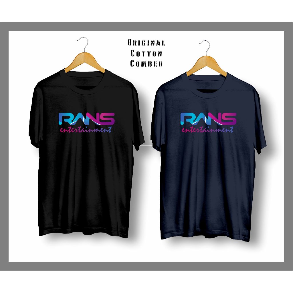 Kaos/ Tshirt Logo Rans Entertainment/ Raffi Ahmad Original Cotton Combed Premium
