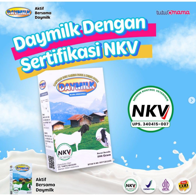 

Susu Kambing Etawa DAYMILK - Isi 200 gr