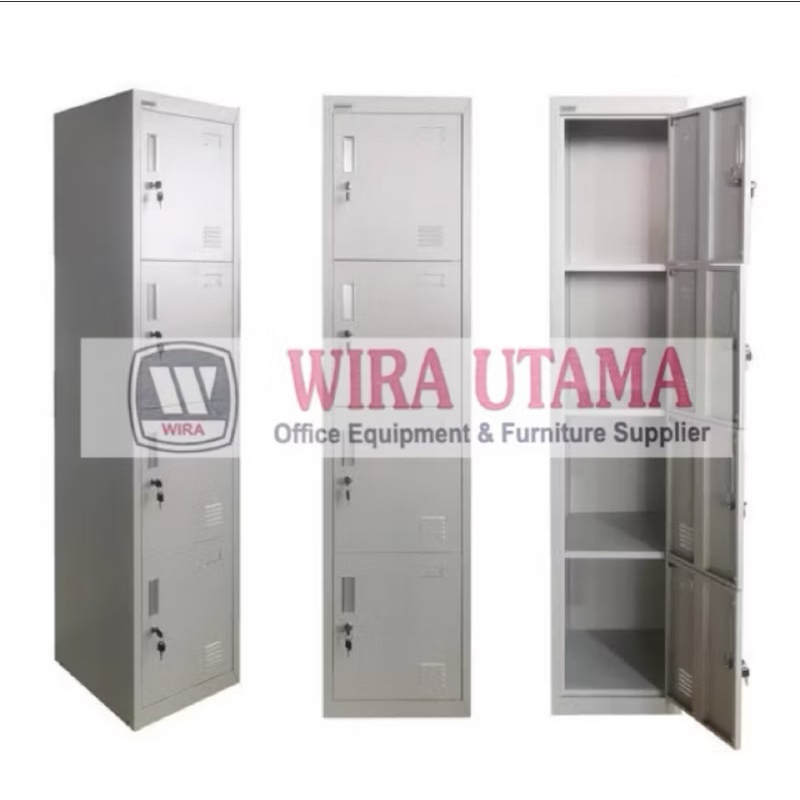 Loker Besi 4 Pintu / Loker Karyawan 4 Pintu / Loker Staff 4 Pintu / Loker Besi / MEDAN SUMUT