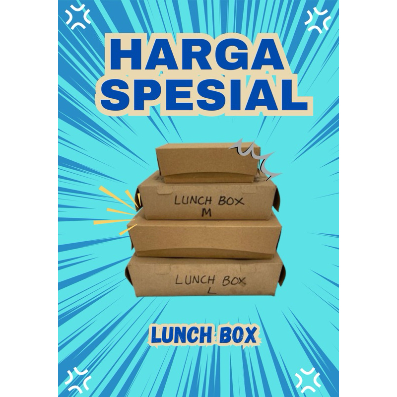 

LUNCH BOX PAPER KRAFT UKURAN S/M/L