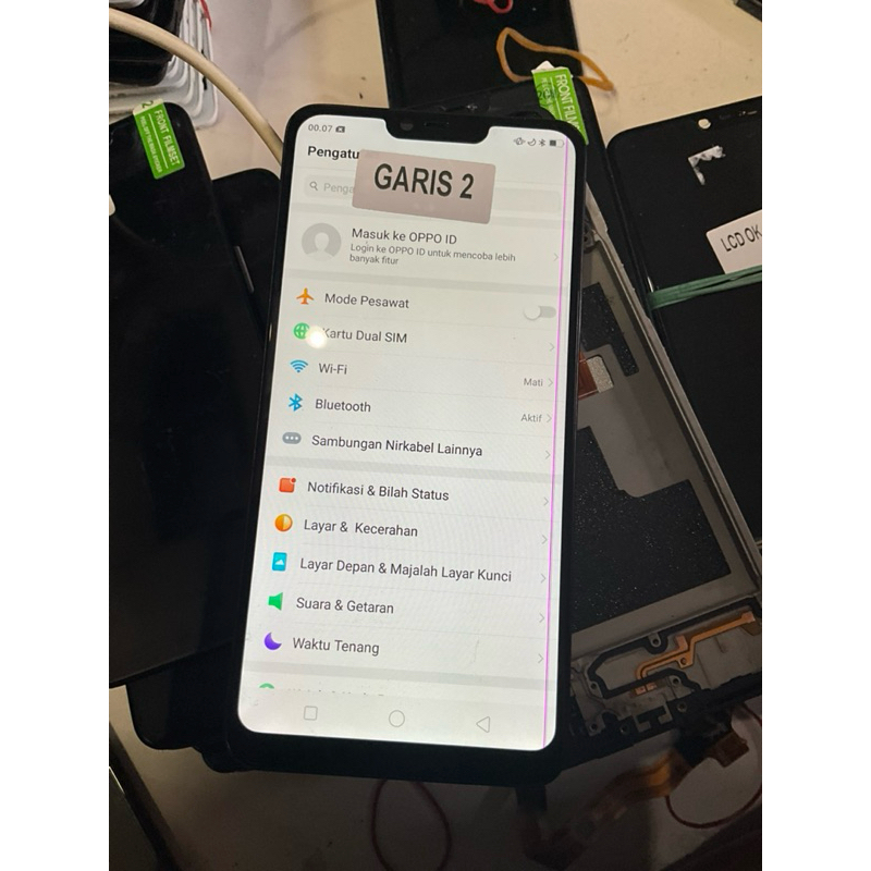 Lcd plus frame nya Oppo A3S  Copotan DISTRIBUTOR cek varian