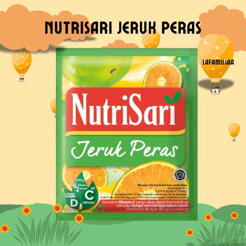 

Jeruk Peras nutrisari 1 renceng isi 10 14gr