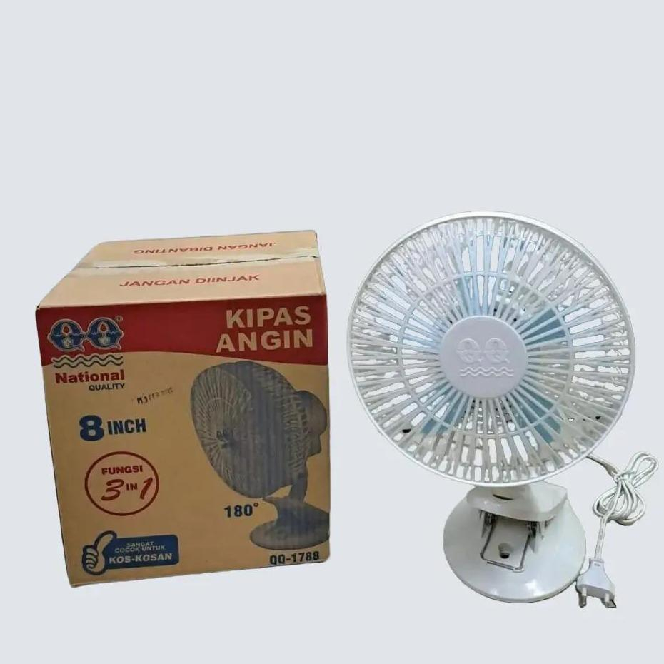 Kipas Angin Jepit QQ 8 Inch Clip Fan QQ1788 Kipas Angin Dinding Meja QQ 1788 QQ-1788