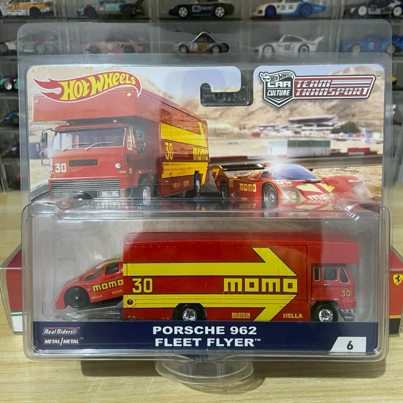 Hotwheels Team Transport Porsche 962 Momo Free Protector