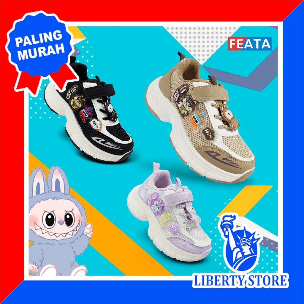 Sepatu Sneakers Anak Cowok Cewek Kekinian FEATA FTA3176