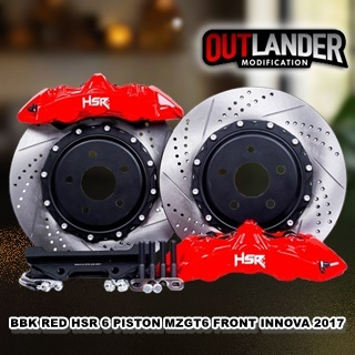 BBK RED HSR 6 PISTON BIG BRAKE KIT HSR FULLSET UNTUK MOBIL INNOVA GRATIS PEMASANG