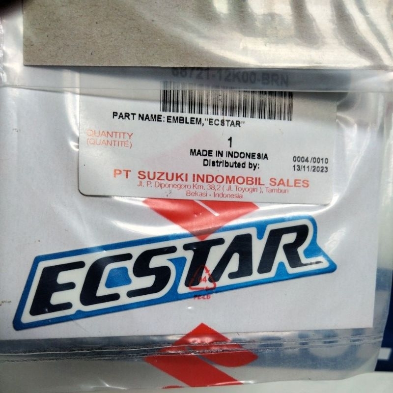 stiker ecstar suzuki original Suzuki Genuine Part SGP