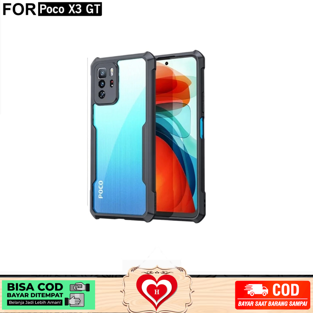 HARDCASE SHOFPROOF XIAOMI POCO X3 GT HARDCASE TRANSPARAN ARMOR