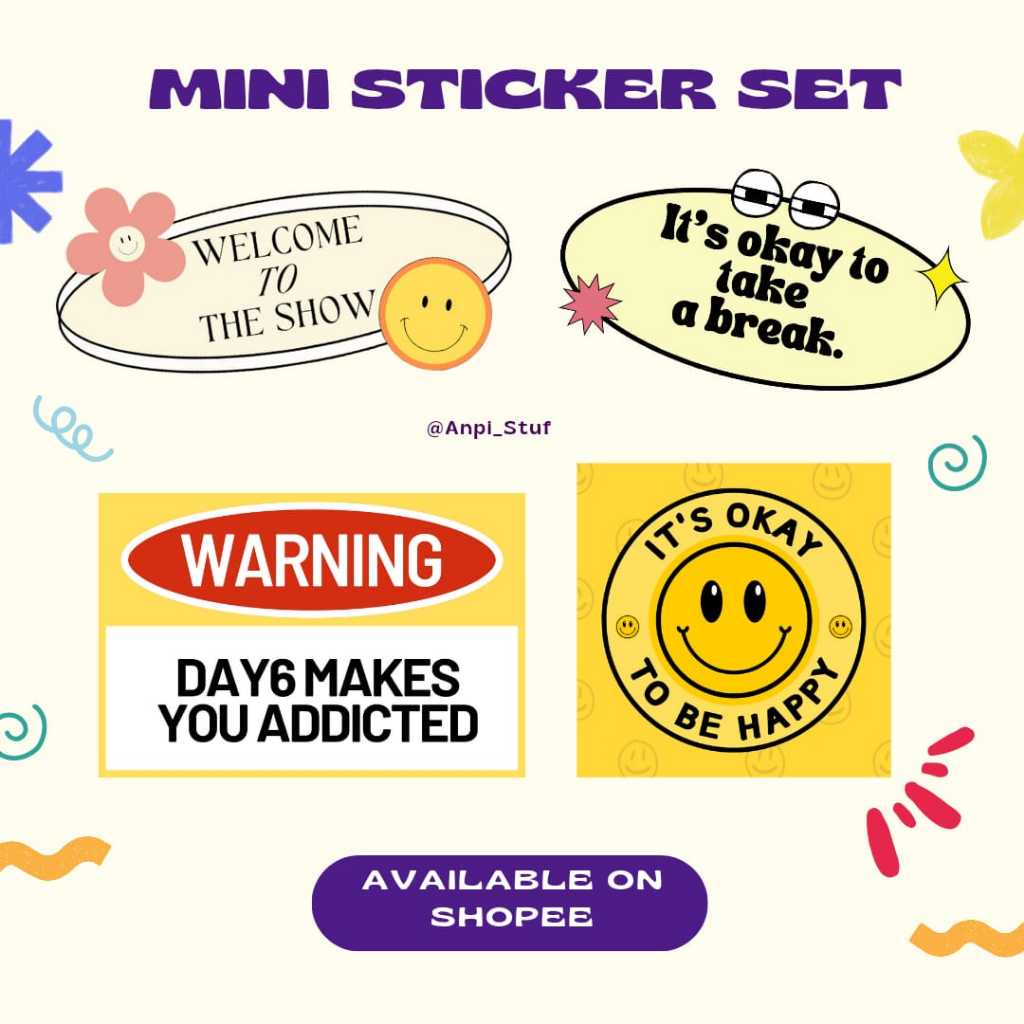 

DAY6 MINI STICKER SET HARGA 1 STICKER (PO BACA DESKRIPSI)