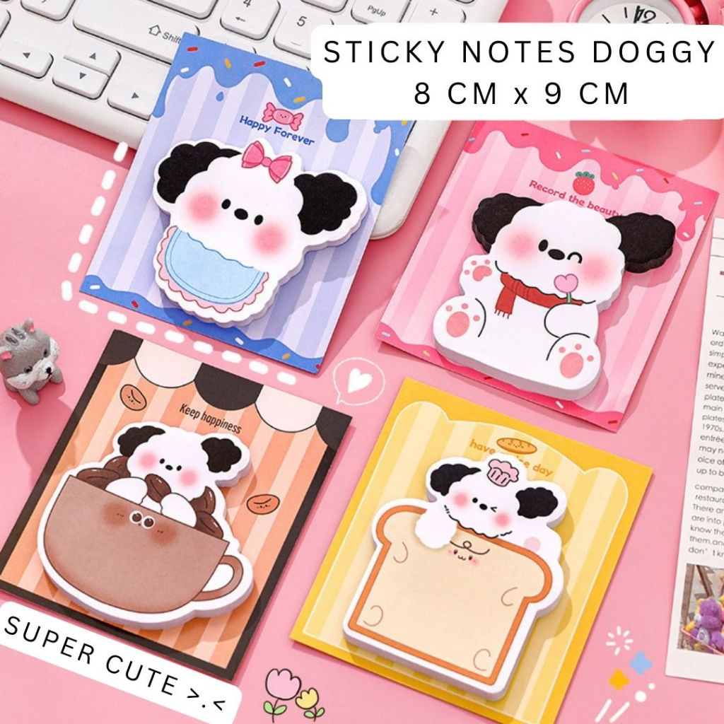

Sticky Notes Puppy Edition Memo Pad Kertas Note 30 Lembar SN011