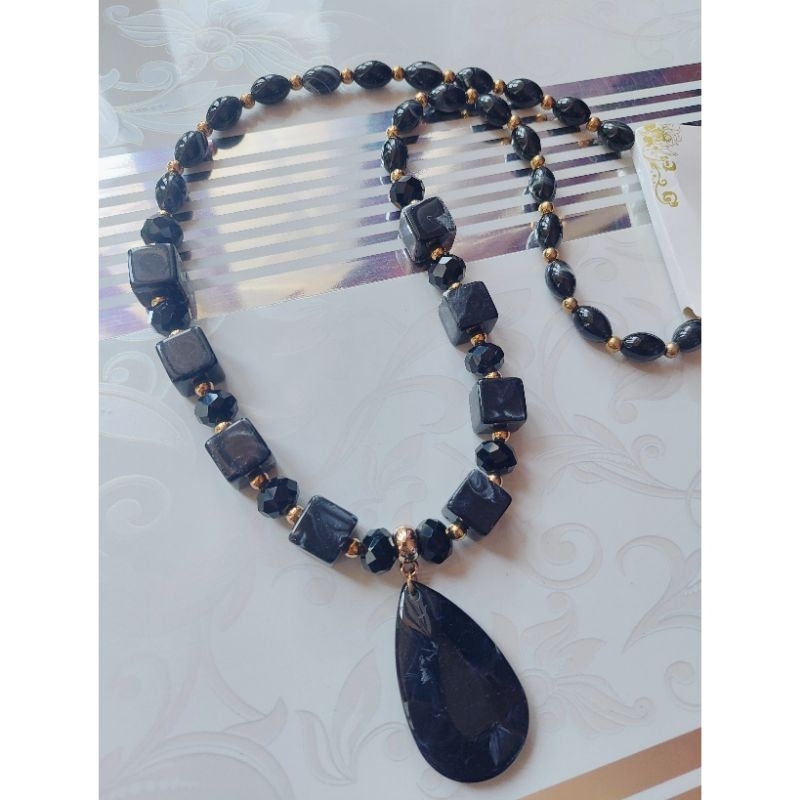 Kalung Pesta Tali Panjang Aksesoris Kalung