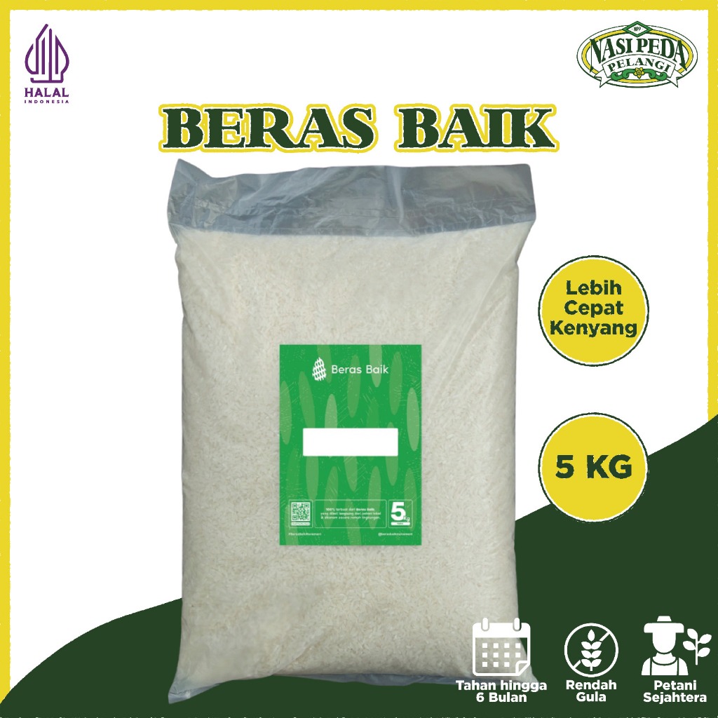 

Beras Baik Putih Karanganyar (Beras Organik - Bebas Gula)