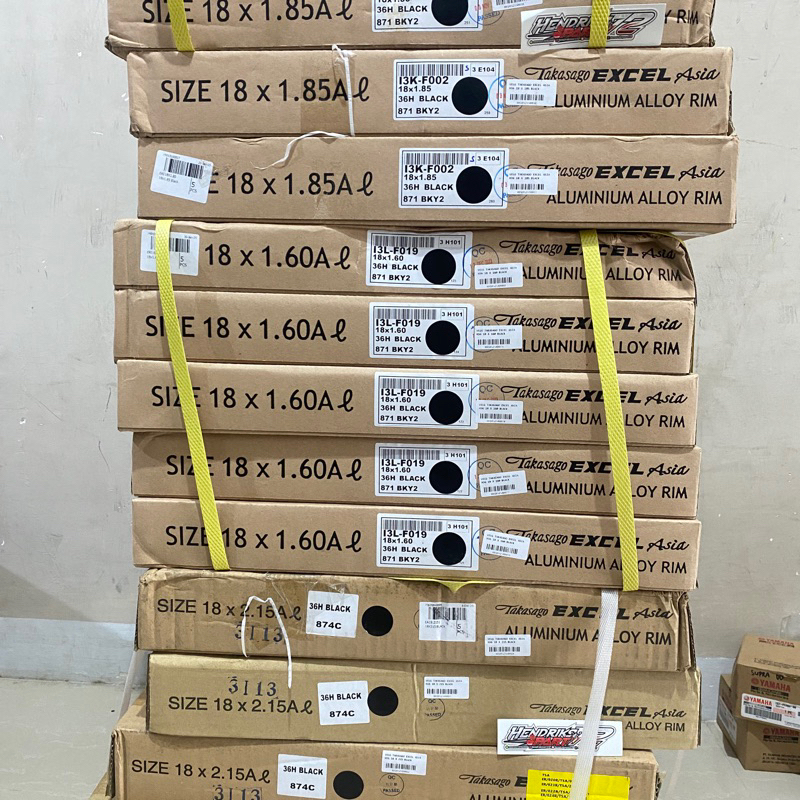 velg takasago Excel asia ring 18 velg takasago 160185215-18 hitam velg pelek takasago hitam 160/185/
