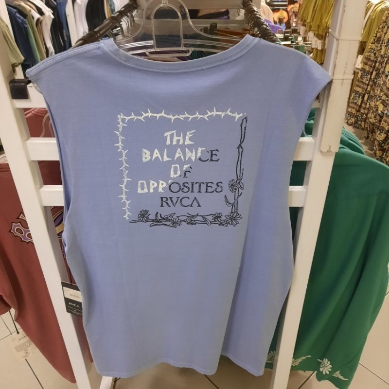 Kaos singlet pria RVCA original