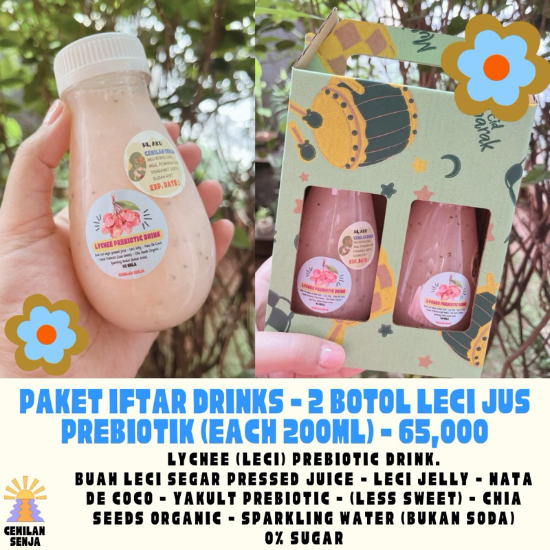 

IFTAR DRINKS 2 BOTOL LECI JUS PREBIOTIK (EACH 200ML)