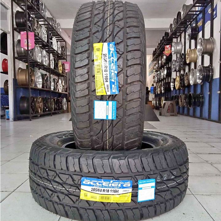 Ban Semi Kasar Ukuran 285/60 R18 Merek Accelera Omikron AT 285 60 Ring 18 Pajero Fortuner Hilux