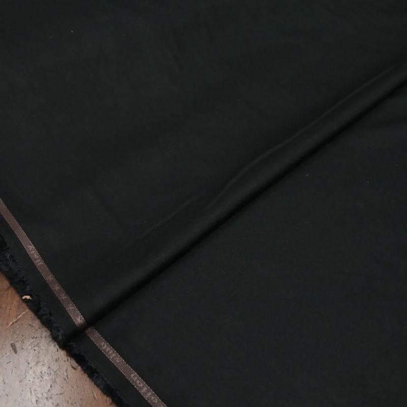 Kain katun Warna Hitam polos / Kain hitam import / kain slub katun premium