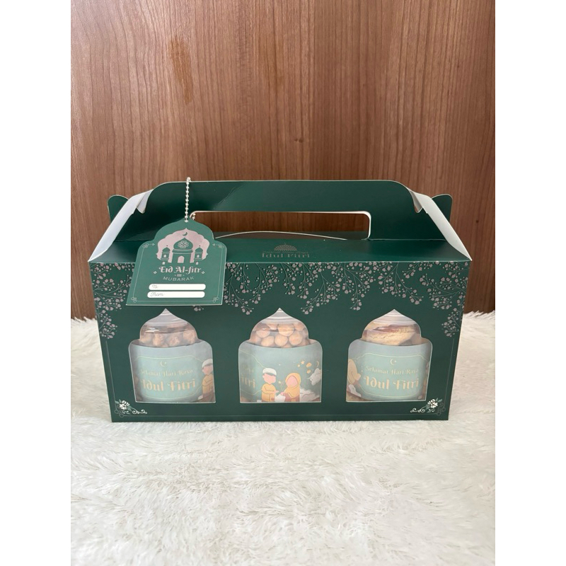 

Hampers lebaran kue kering 3 toples premium murah berkualitas