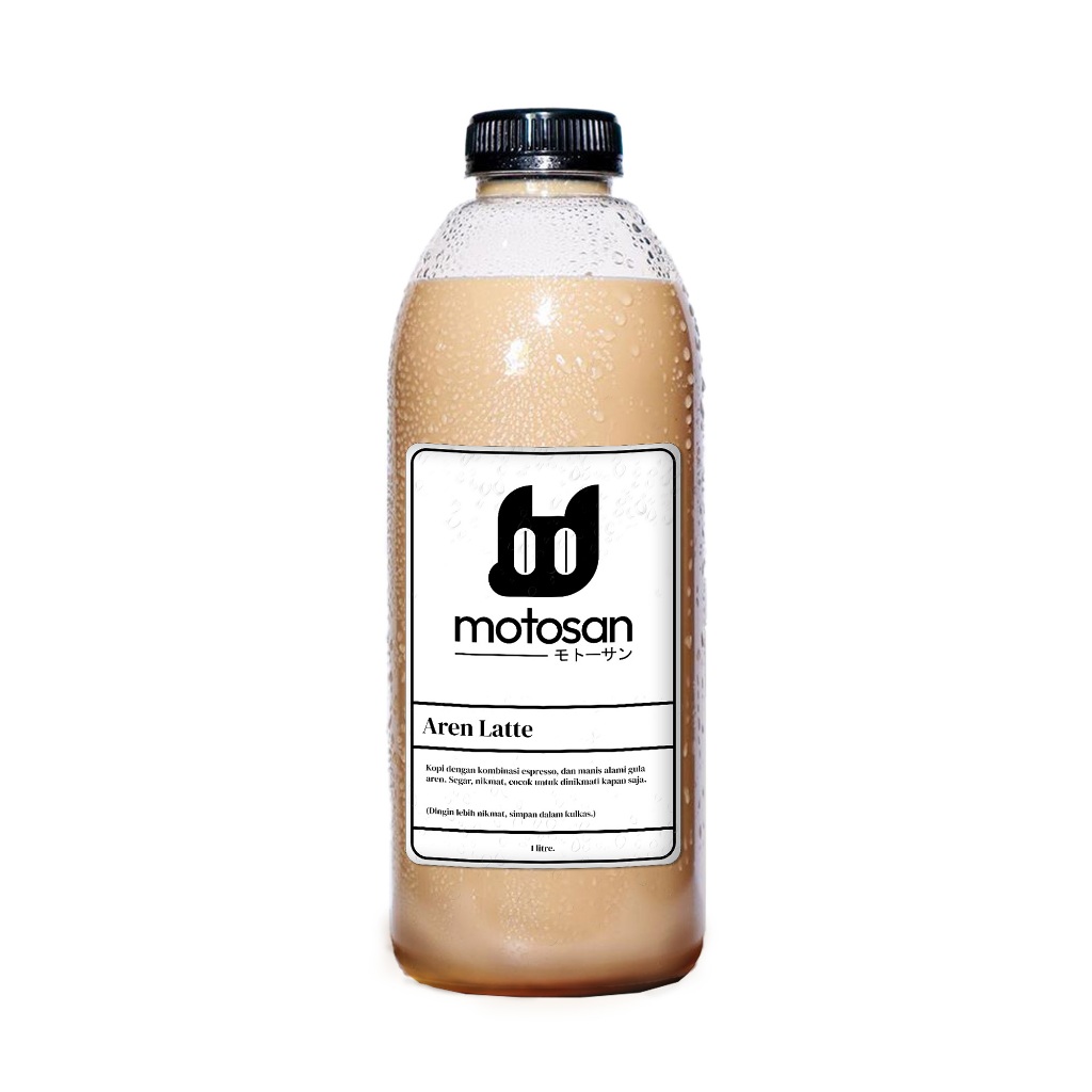 

KOPI SUSU GULA AREN 1 LITER motosan's Aren Latte 1 Liter (Pengiriman Pulau Jawa)