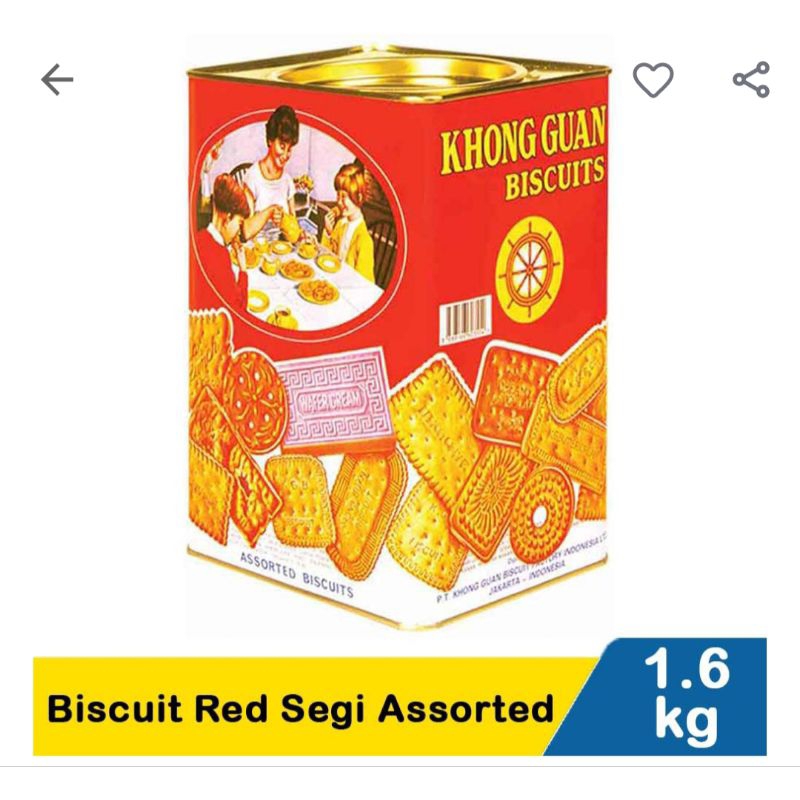 

KHONG GUAN || Khong Guan Biscuit Red Segi Assorted 1600gr.