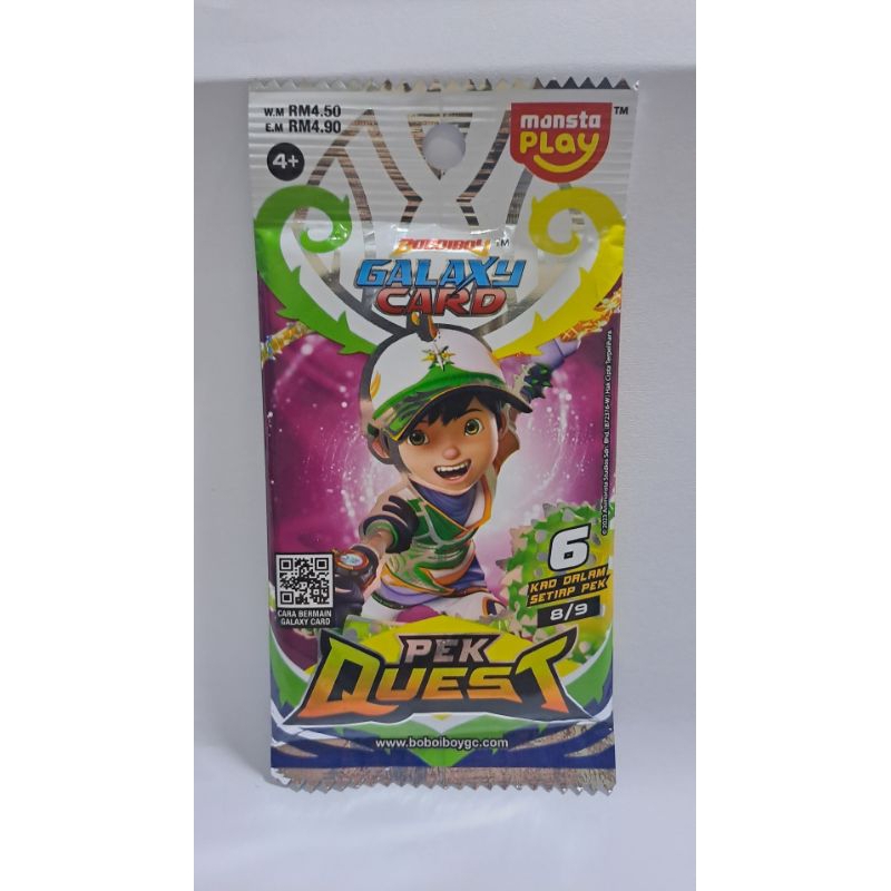 Boboiboy Galaxy Card | Pek Quest | Edisi Boboiboy Sori