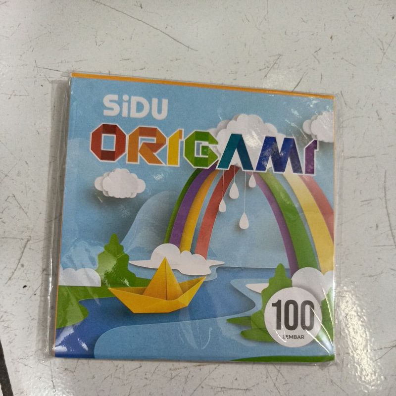 

kertas origami ukuran 12x12 sidu 1 pack isi 100 lembar