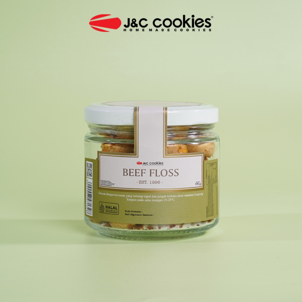 

Kue Kering Beef Floss JNC J&C Cookies Jar Kaca