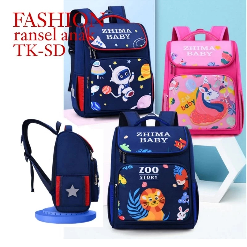 FDG_ HOT SALE TAS RANSEL ANAK TK-SD PRIA WANITA ZHIMA BABY KOREAN