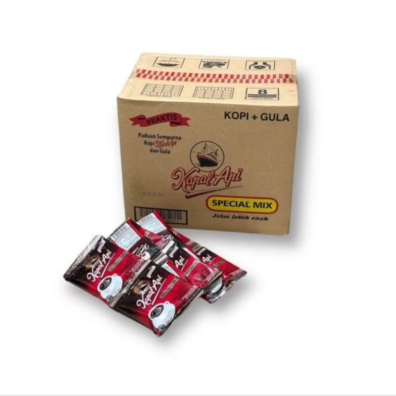 

KOPI kapal API special +gula 23GR 1renteng (10 BIJI)