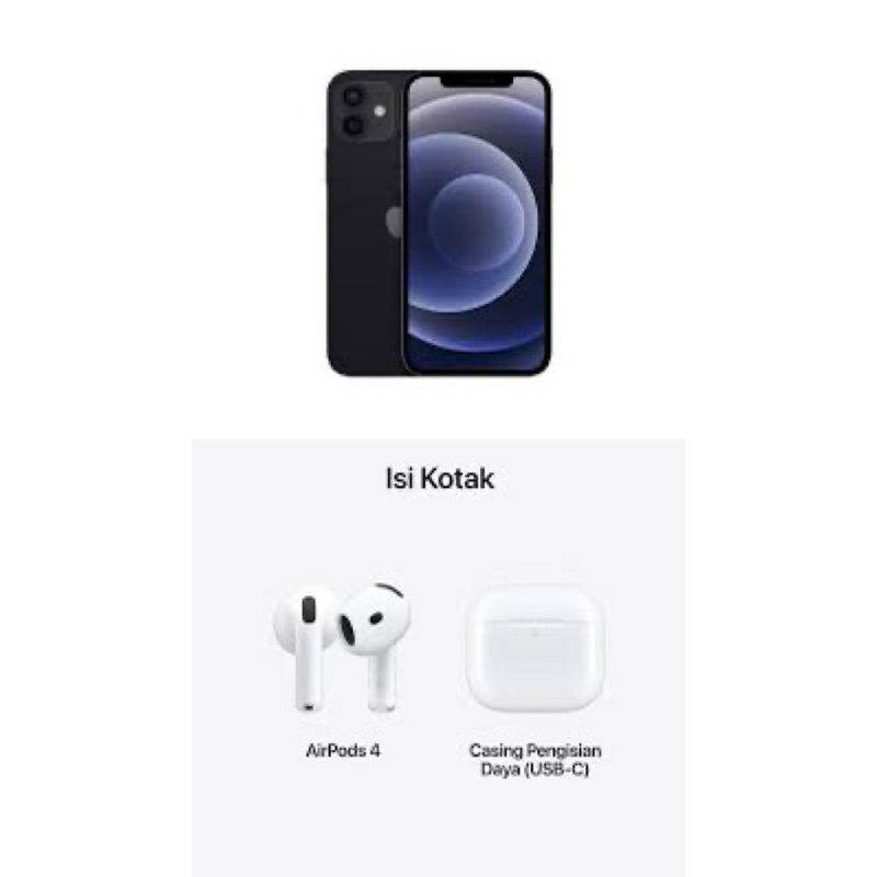 Paket Bundle (Iphone 12 dan AirPods 4