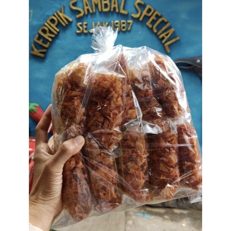 

Kripik Sambal Teri isi 1 kg ons