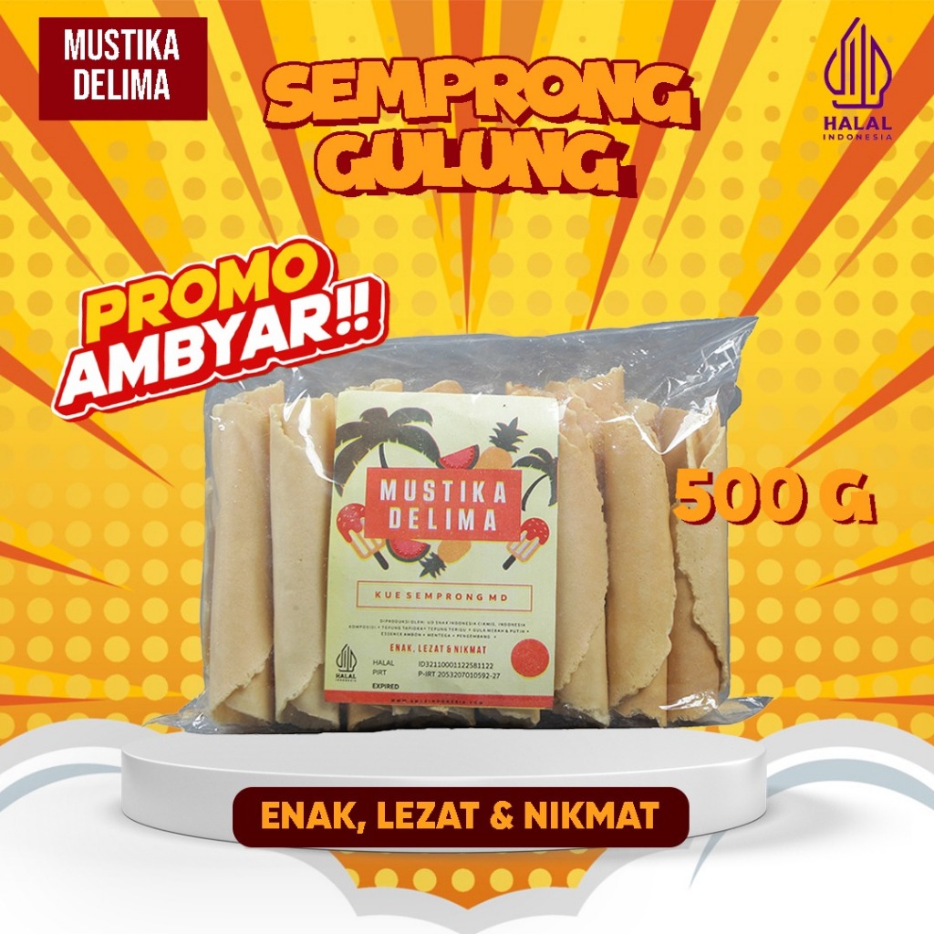 

Promo Ambyar - kue semprong Gulung 500 Gram 29 K