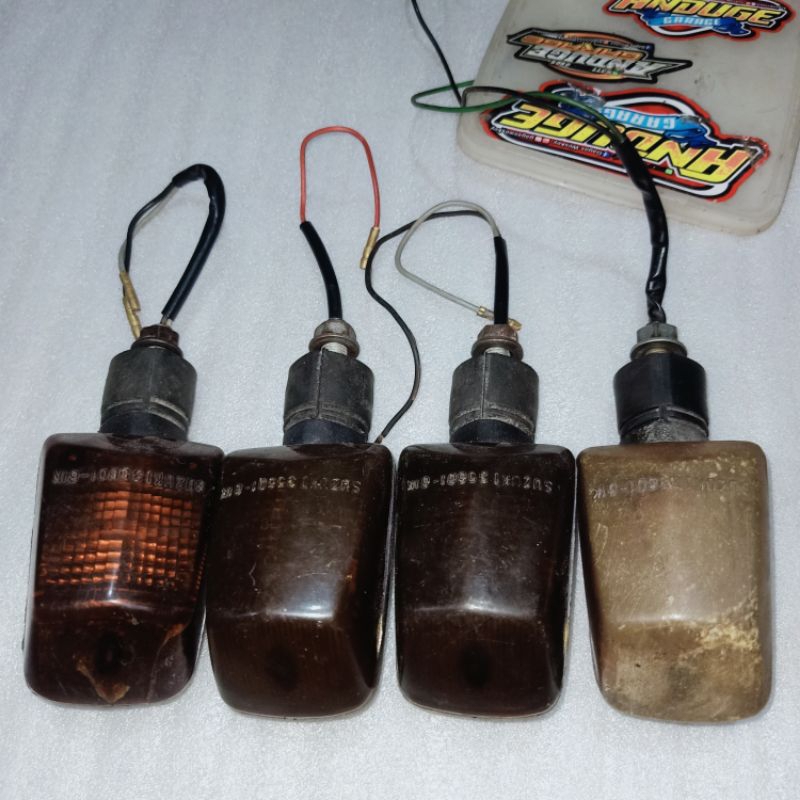 mika kaca sein reting riting sen set Suzuki RGR TS 125 econos x-super katana