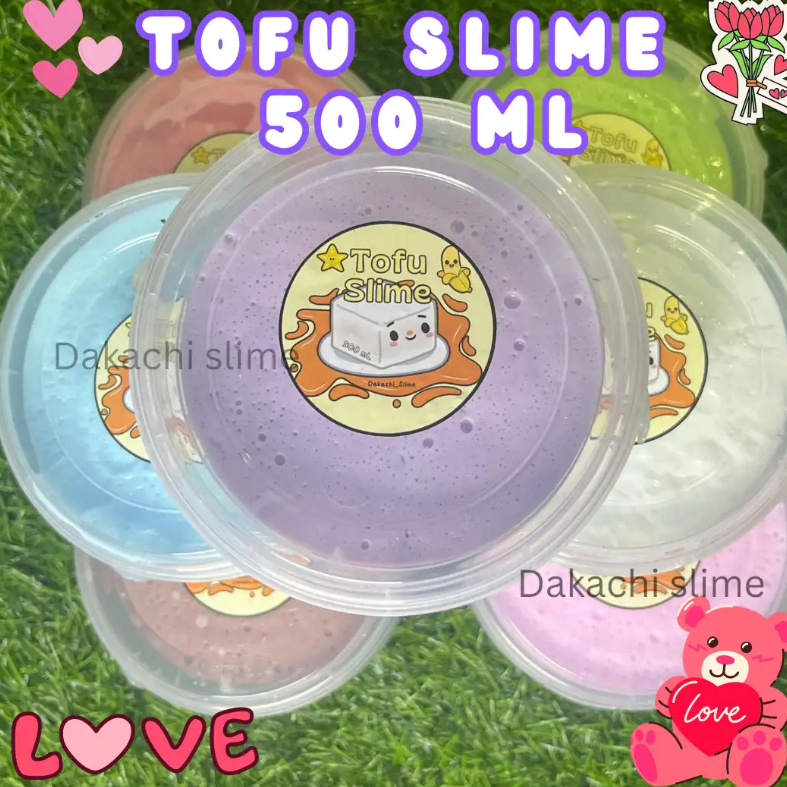 SLIME TOFU 500ML BY DAKACHI SLIME // SLIME JUMBO // SLIME TOFU // SLIME TERMURAH