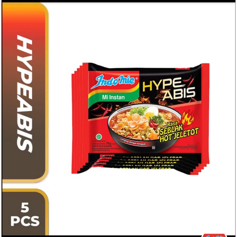 

Indomie 5 pcs Aneka Rasa