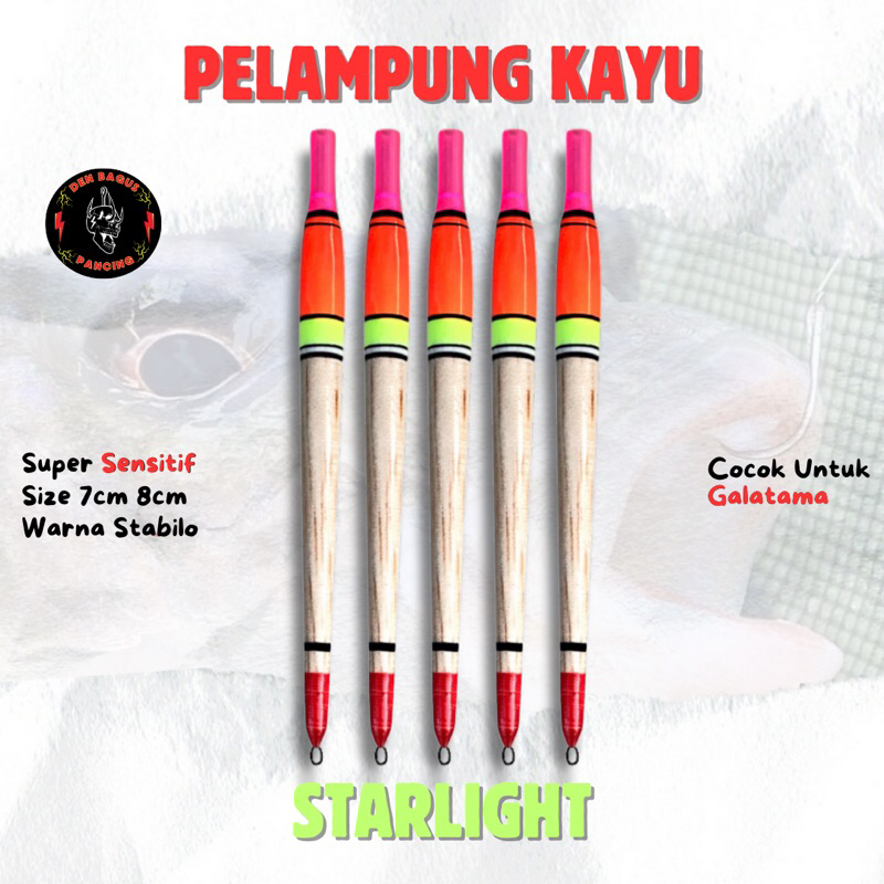 Pelampung Pancing Starlight Super Sensitif Ikan Mas Nila Patin Gurami Lele Nila Bawal Langsam Merah