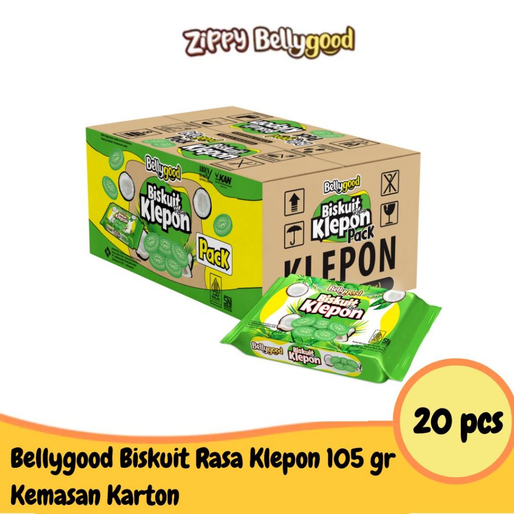

Bellygood Biskuit Rasa Klepon Kemasan Karton Isi 20 pcs
