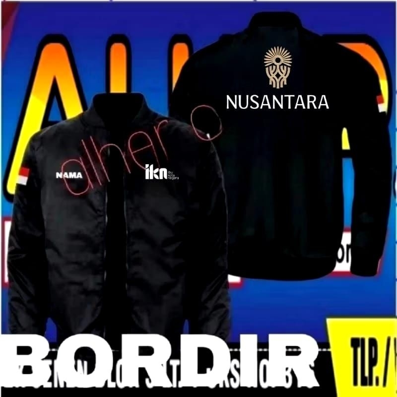 Jaket bordir Ikn jaket Ikn jaket bomber ikn jaket kerja Ikn jaket seragam Ikn jaket ibukota negara J