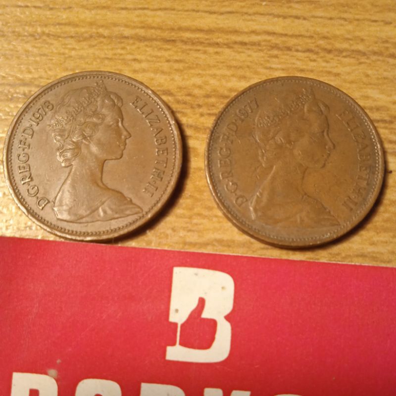 Koin 2 pence th 1977