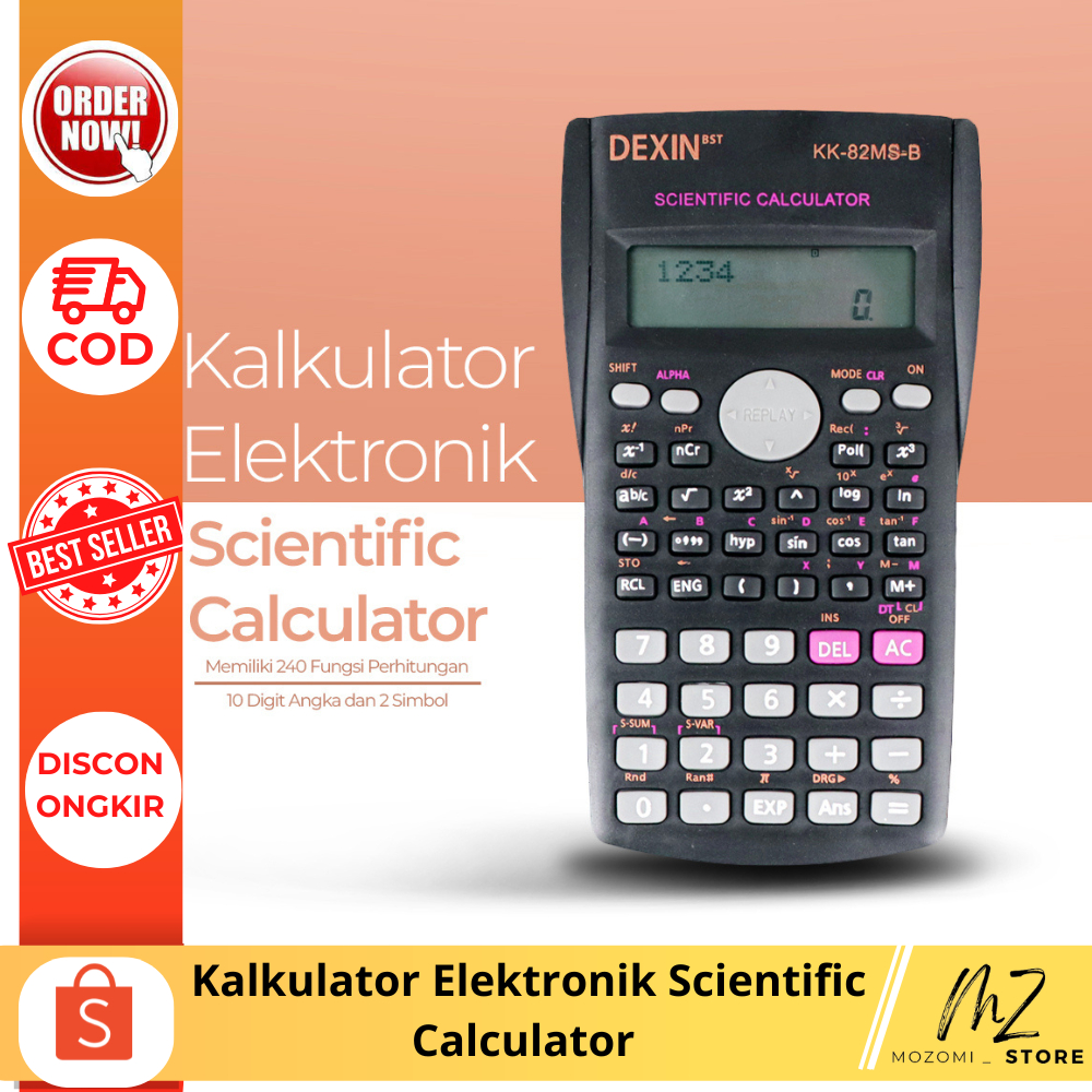 

Kalkulator Elektronik DEXIN Scientific Calculator - KK-82MS-B