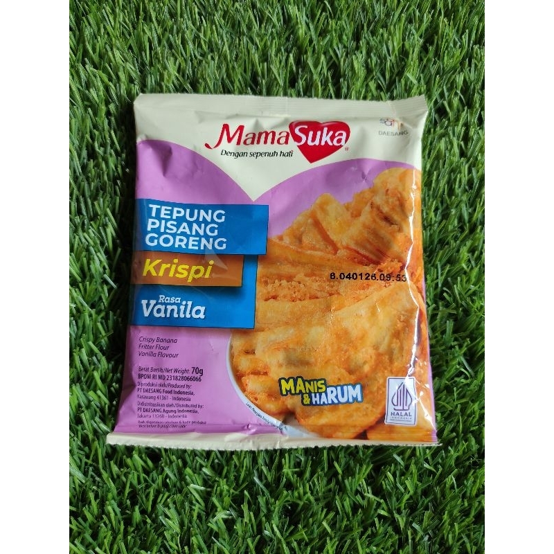 

Tepung pisang mamasuka vanila dan pandan 70gr