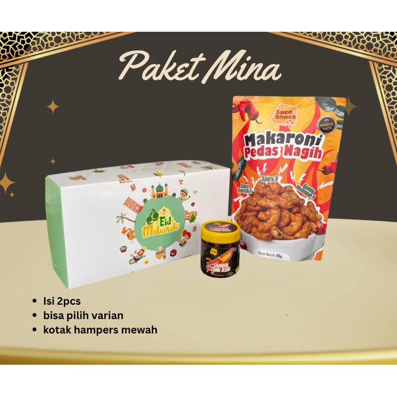 

[Paket Mina 1 Sambel & Makaroni] Hampers Lebaran parcel lebaran 2025 idul fitri
