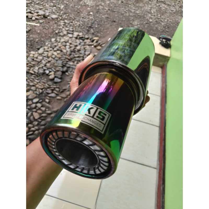 kenalpot mobil HKS sedet RACING suara full bass