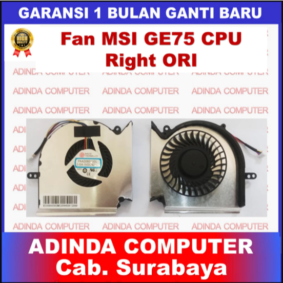 Fan MSI GE75 GE73 MS-16P1 GP73 GL73 GE75 GP75 GL75 WE75 CPU ORI