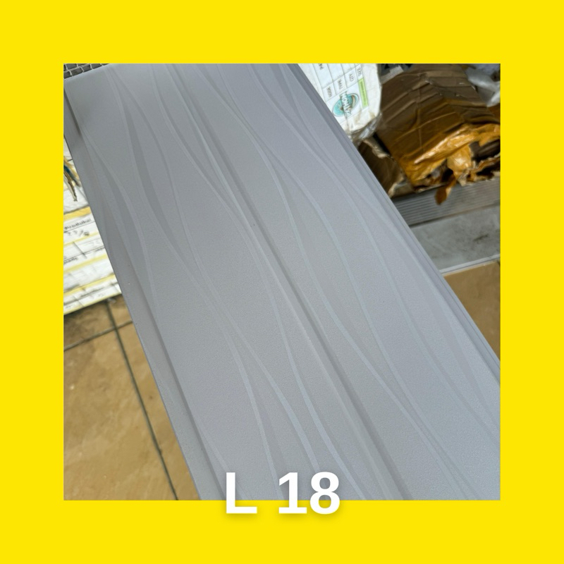 PLAFON PVC DOFF MOTIF GARIS PUTIH TERMURAH