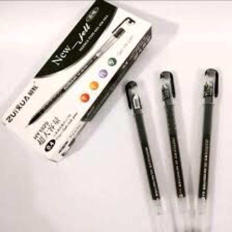 Pulpen / Bolpoint Zuixua 1 Pack isi 12 pulpen 0,4mm Van-Art Gel Pen Zuixua