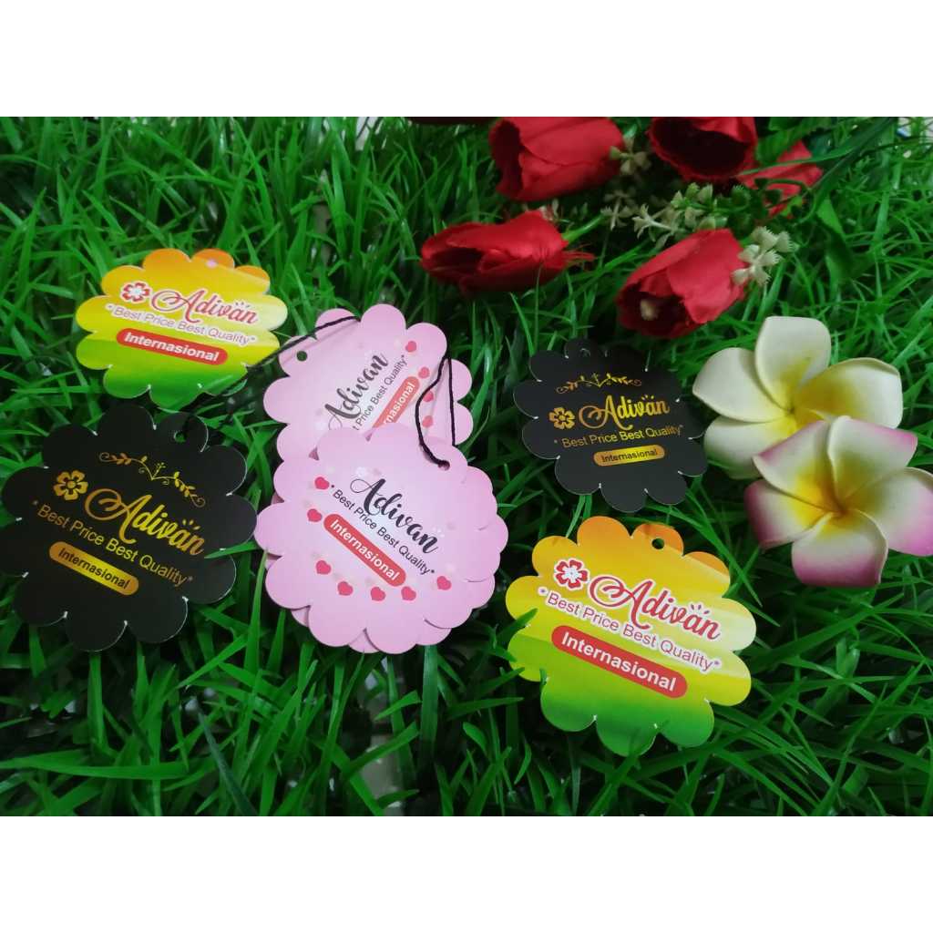

Cetak Hang Tag 310gr Laminasi Cutting dan Lubang 2 muka